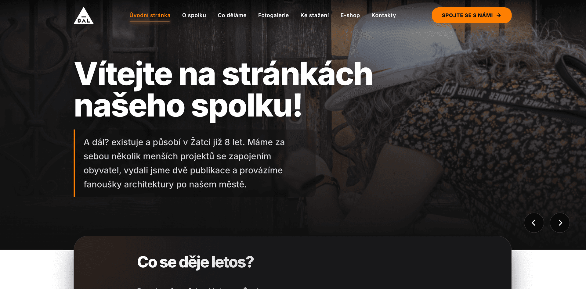 Web pro spolek A dál? ze Žatce