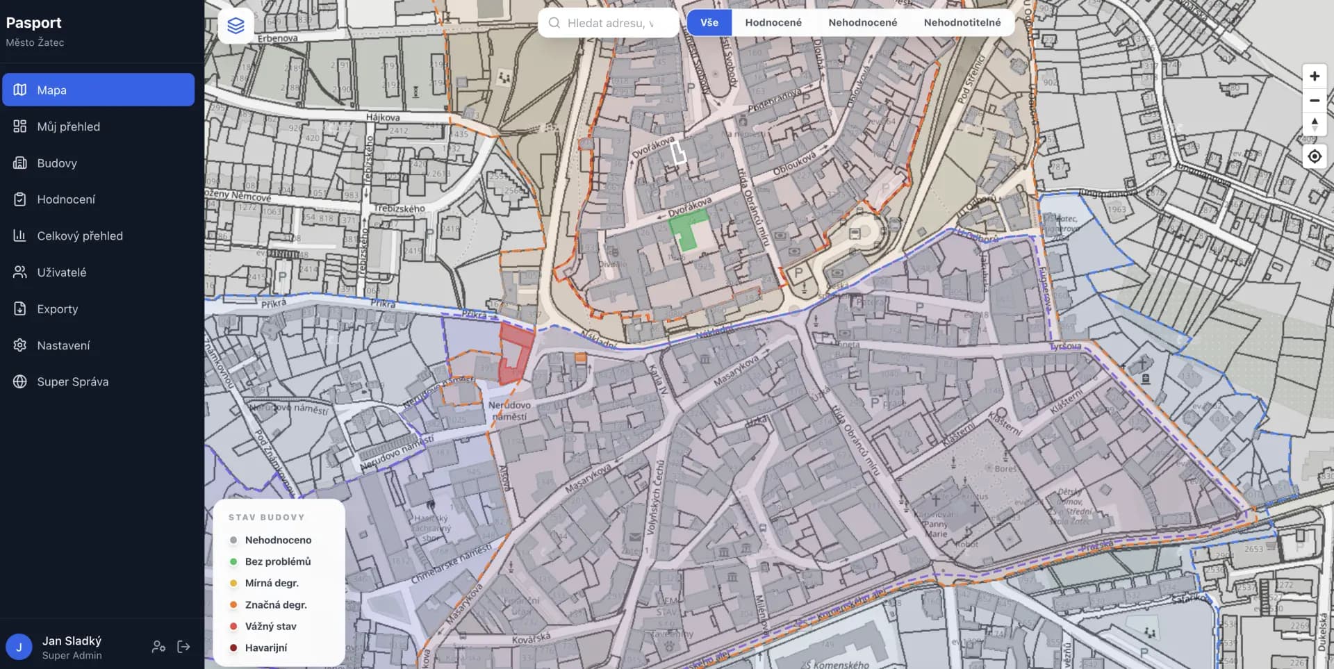 Citypasport - mapová aplikace