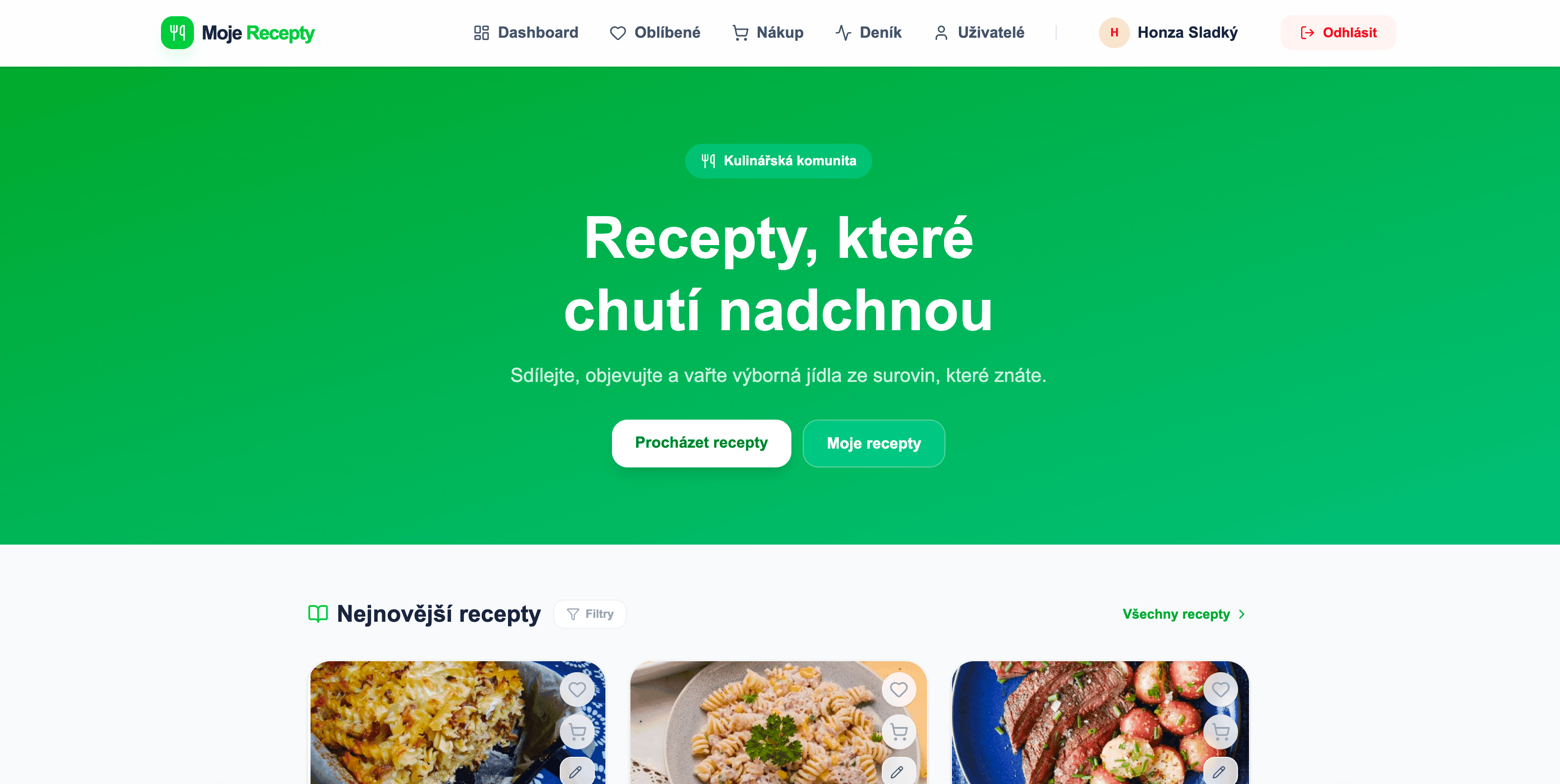 Recepty app